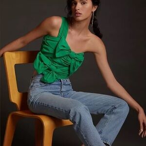 MAEVE
Bow-tie One-shoulder Tank In Green
